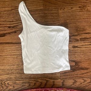 Garage one shoulder tank top